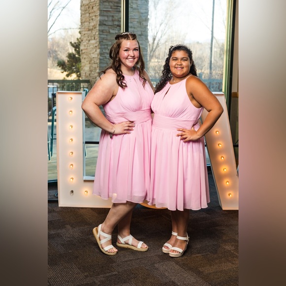 🍬Candy pink cute formal dress. - Picture 4 of 13